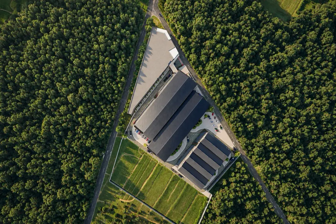Aerial view of the Balmex warehouse complex